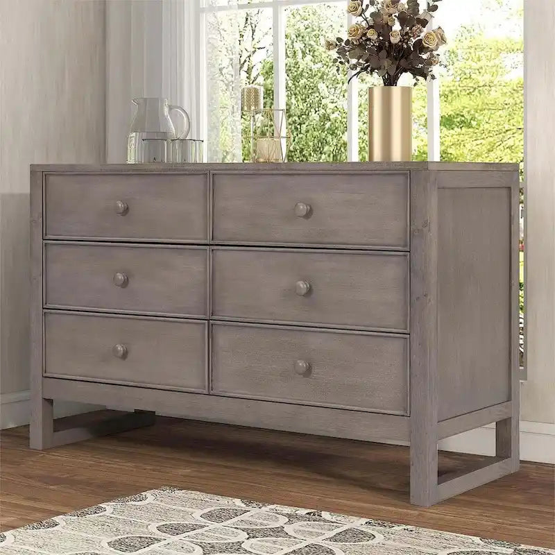Commode de chambre rustique en bois de 47,8 L