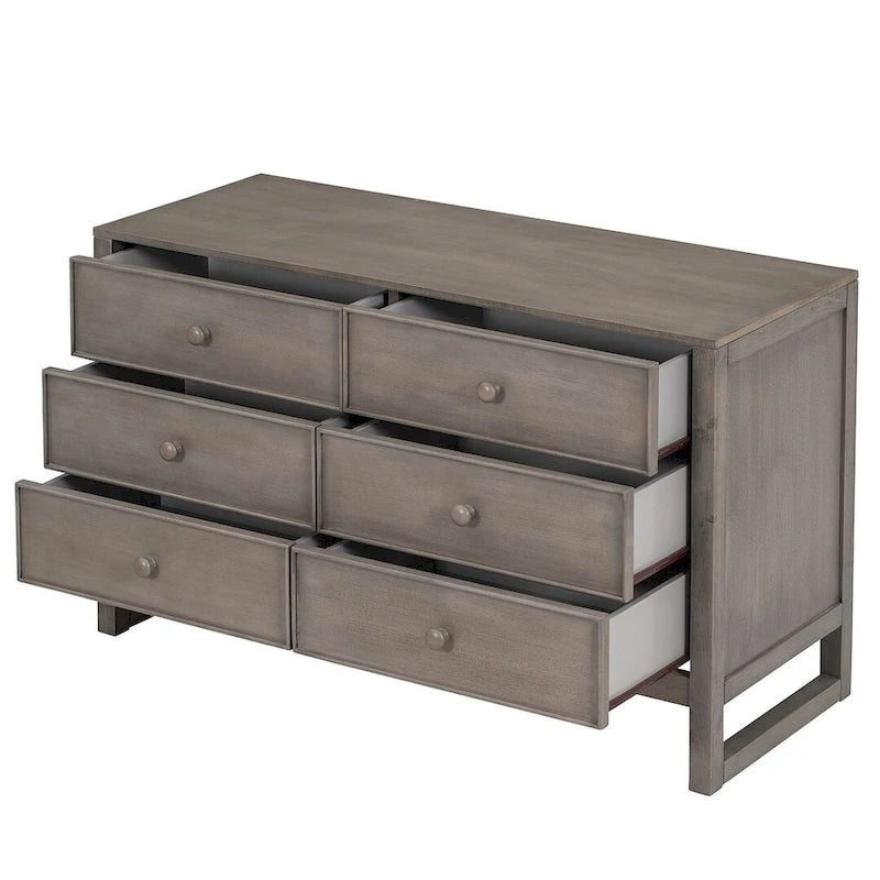 Commode de chambre rustique en bois de 47,8 L