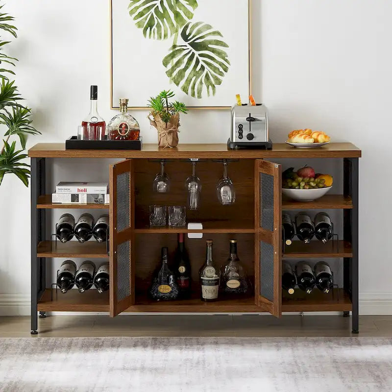Buffet/meuble à vin de style industriel