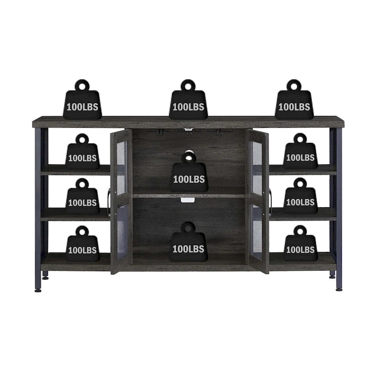Buffet/meuble à vin de style industriel