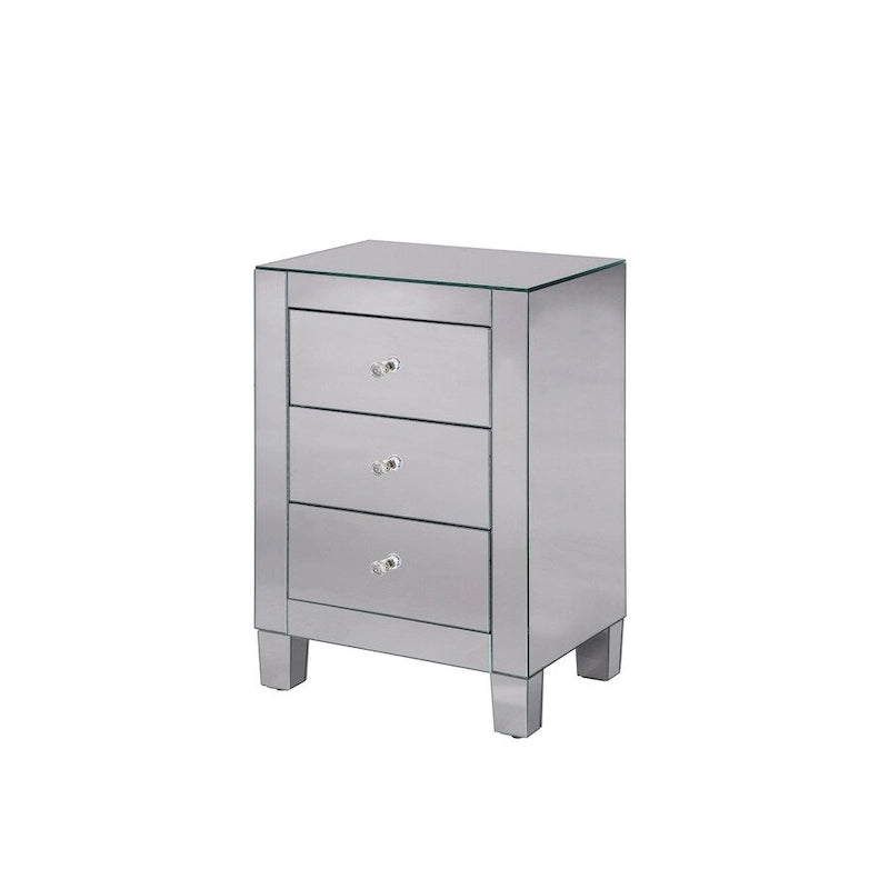 Meuble à 3 tiroirs miroir clair