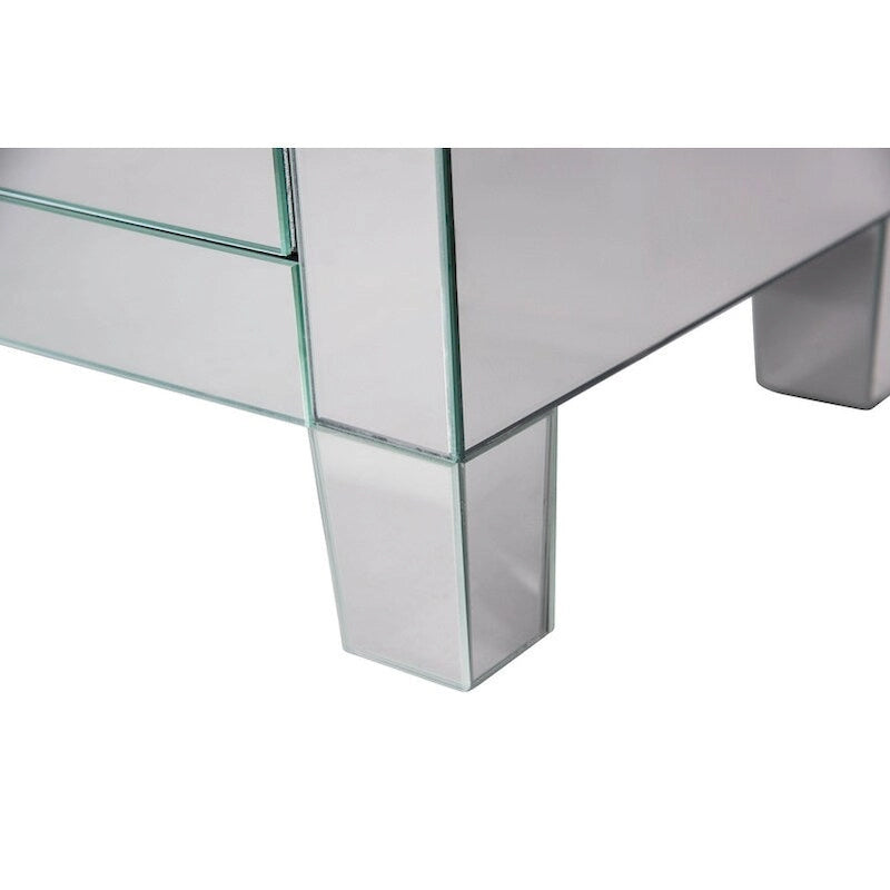 Meuble à 3 tiroirs miroir clair