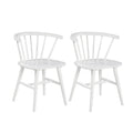 Chaises de salle à manger en bois à dossier à barreaux
