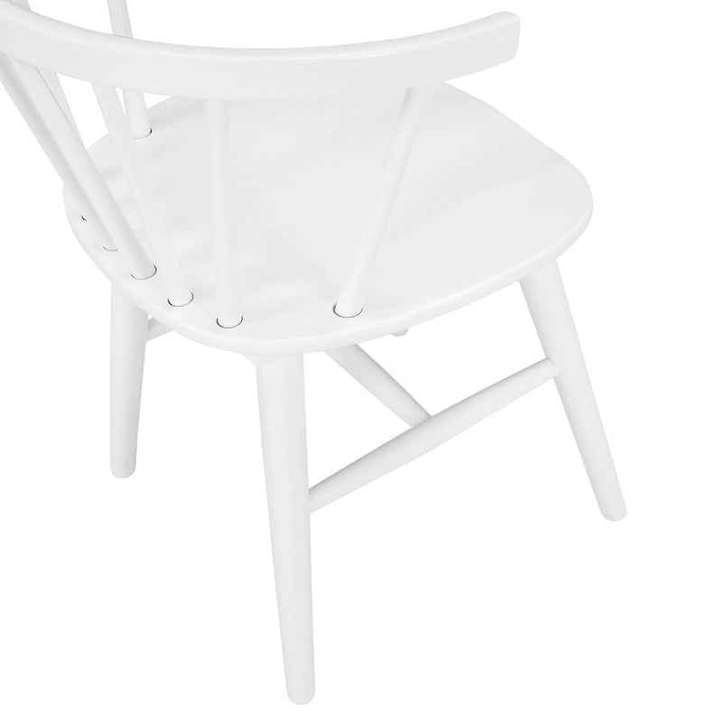 Chaises de salle à manger en bois à dossier à barreaux